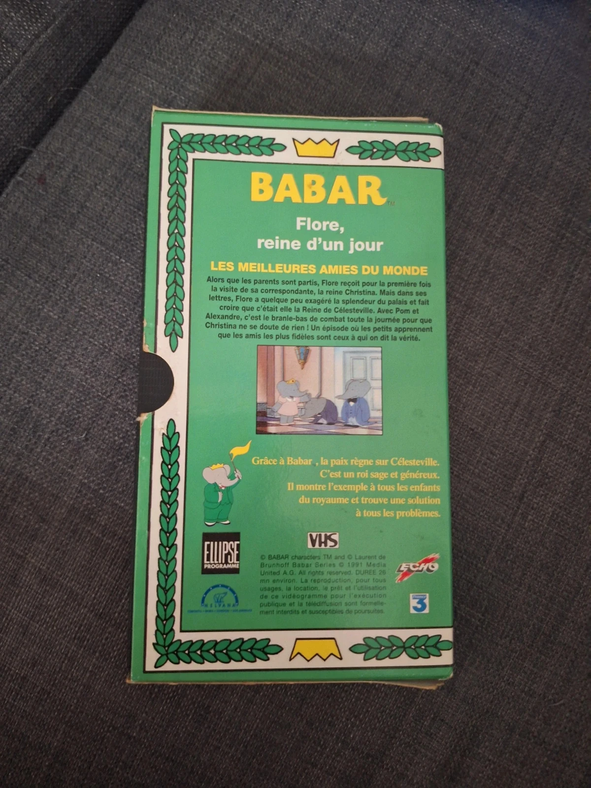 Cassette VHS Babar Flore koningin voor een dag tweedehands – photo 2